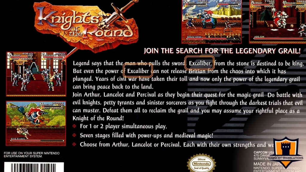Knights of the Round - Camelot Translations